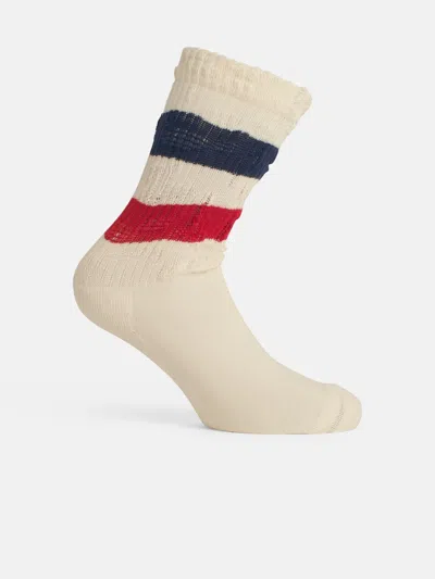 Golden Goose White Cotton Blend Socks