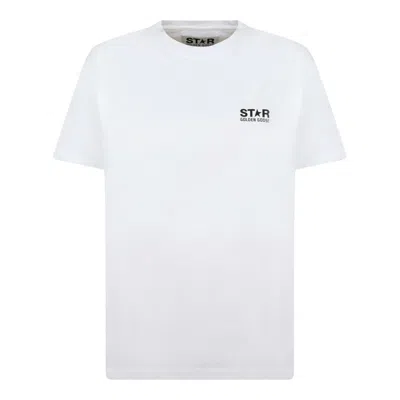 Golden Goose White Cotton Clothing T-shirts And Polos In Brown