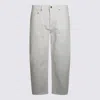 Golden Goose White Cotton Denim Jeans In White