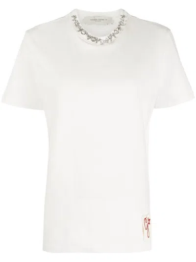 Golden Goose White Cotton T-shirt