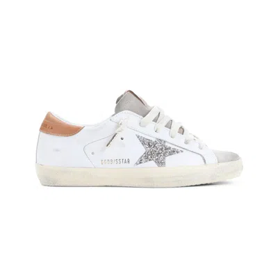 Golden Goose White Cow Leather Polyethylene Terephthalate Cotton Sneakers In Multi