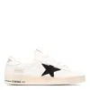 Golden Goose White Cow Leather Sneakers In White