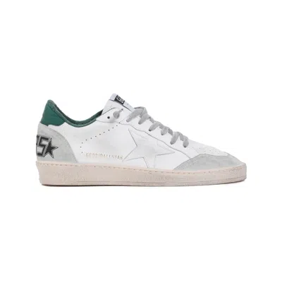 Golden Goose White Cow Leather Vamp Sneakers With Unique Used And Dirty Effect