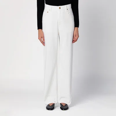 GOLDEN GOOSE WHITE DENIM TROUSERS