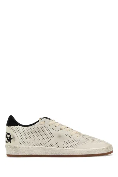 Golden Goose White Goat Leather Sneakers