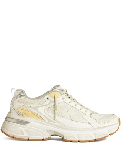 GOLDEN GOOSE WHITE GOLD LACE UP SNEAKERS