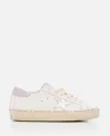 Golden Goose White Hi Star Leather Sneakers In White