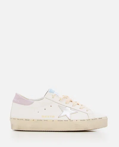 Golden Goose White Hi Star Leather Sneakers
