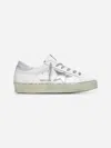 Golden Goose Hi Star Sneakers In White Leather