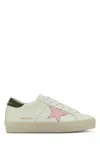 Golden Goose White Hi Star Sneakers In White