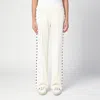 Golden Goose Deluxe Brand Ivory Pants With Elastic Waist In White