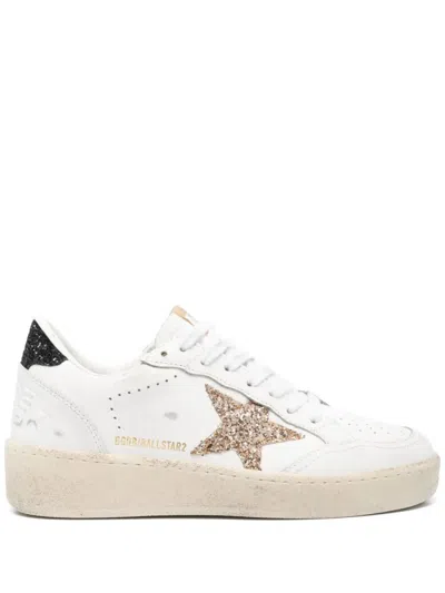 GOLDEN GOOSE WHITE LACE UP SNEAKERS