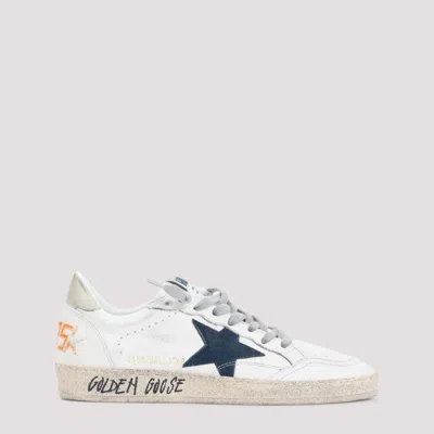 GOLDEN GOOSE WHITE LACE UP SNEAKERS
