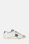 Golden Goose Deluxe Brand White Leather Super Star Classic Sneakers In White