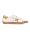 Golden Goose Leather Upper Sneakers With Suede Accents In Neutral