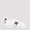 Golden Goose Leopard-print Leather Star Sneakers In White