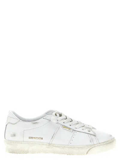 Golden Goose White Lace Up Sneakers
