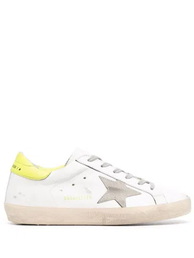 Golden Goose White Lace Up Sneakers