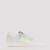 Golden Goose Man Sneakers Light Green Size 8 Leather In White