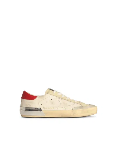 Golden Goose Round Toe Low-top Sneakers In White