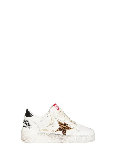 Golden Goose White Leather Ball Star Sneakers