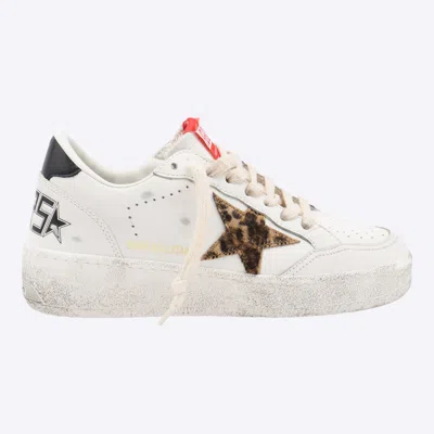 Golden Goose White Leather Ballstar 2 Sneakers