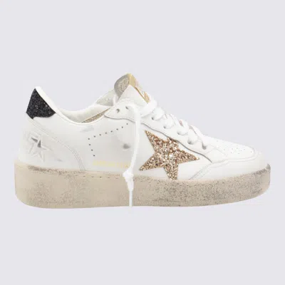 Golden Goose White Leather Ballstar 2 Sneakers In Multi