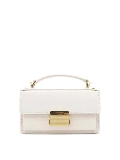 GOLDEN GOOSE WHITE LEATHER CROSSBODY BAG