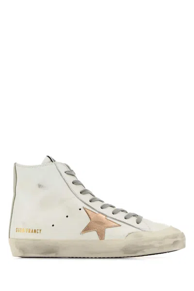 Golden Goose White Leather Francy Sneakers