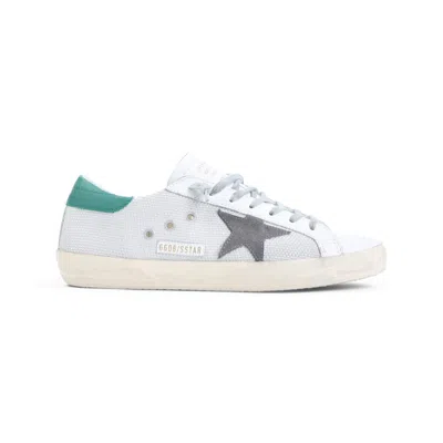 Golden Goose White Leather  Superstar Sneakers