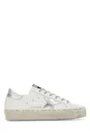Golden Goose Hi Star Sneakers In White Leather