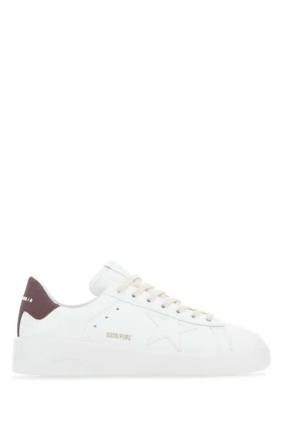 Golden Goose White Leather Pure New Sneakers In 10360