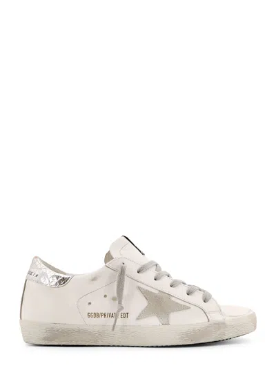 Golden Goose White Leather Sneakers
