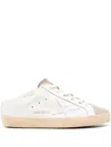 Golden Goose Super-star Sabot Lace-up Sneakers In White