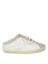 Golden Goose White Leather Sneakers In White