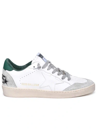 GOLDEN GOOSE WHITE LEATHER SNEAKERS