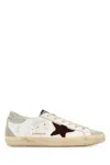 Golden Goose White Leather Sneakers In Neutral