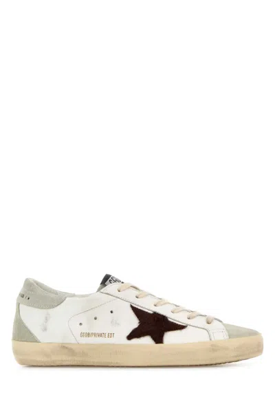 GOLDEN GOOSE WOMEN WHITE LEATHER SNEAKERS, 8.5 LUXURY SNEAKERS FOR WOMEN DARVEYS