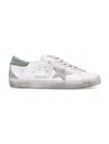Golden Goose White Leather Sneakers In White/ice