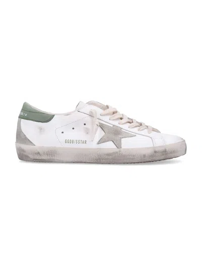 Golden Goose White Leather Sneakers In White/ice