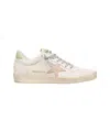 Golden Goose White Leather Sneakers With Distinctive Star Detail