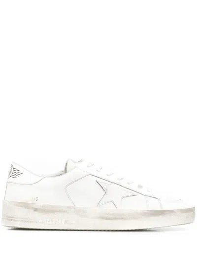 Golden Goose White Leather Stardan Sneakers