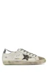 Golden Goose Deluxe Brand White Leather Super Star Classic Sneakers In Neutral