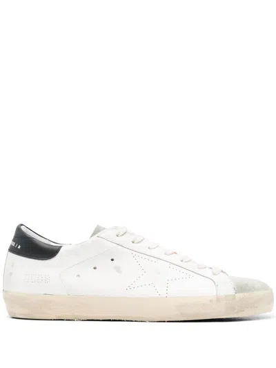 Golden Goose White Leather Superstar Low-top Sneakers For Men