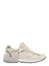 Golden Goose White Low-top Sneakers With Suede Inserts And Side Star In Leather Man In Multicolor