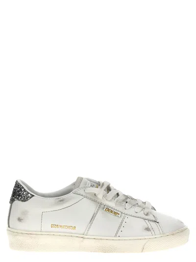 GOLDEN GOOSE SILVER MATCHSTAR SNEAKERS
