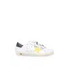 Golden Goose White Old School Sneakers For Kids With Star In White