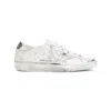 Golden Goose Super Star Leather Sneakers In White