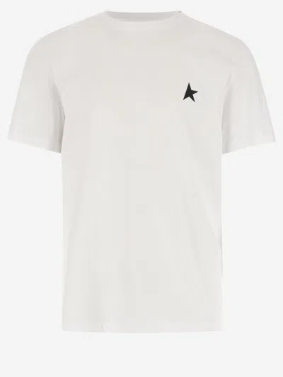 GOLDEN GOOSE WHITE PRINT LOGO T-SHIRT