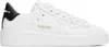 Golden Goose Leather Sneakers With Back Contrasting Patch In 10283 White/black